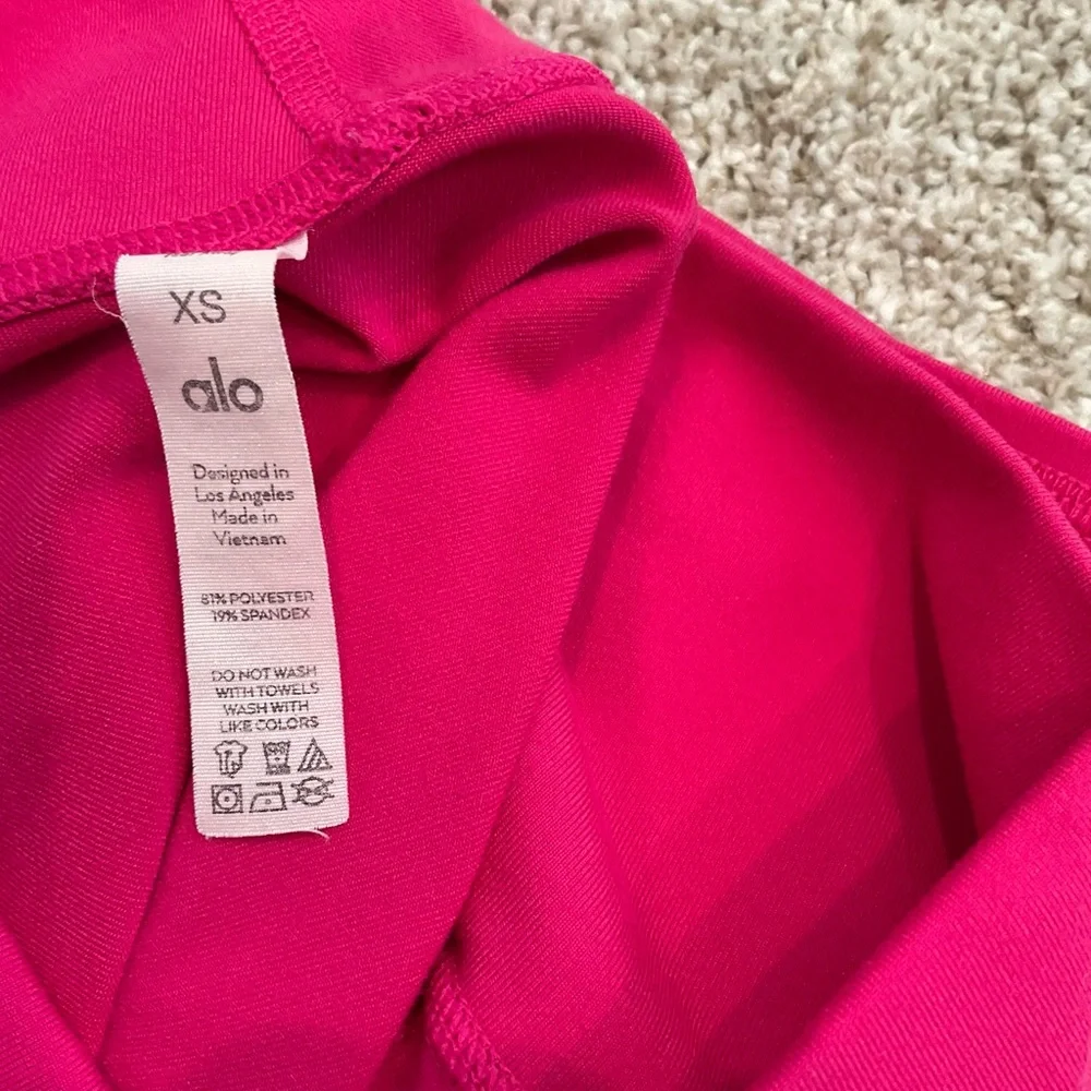 ALO Yoga Women's Vibrant Pink Bike Shorts